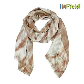 Dip Dye Ring Cashmere Scarf