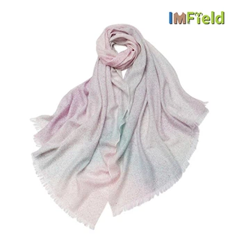 Melange Looking Spray Print Wool Scarf